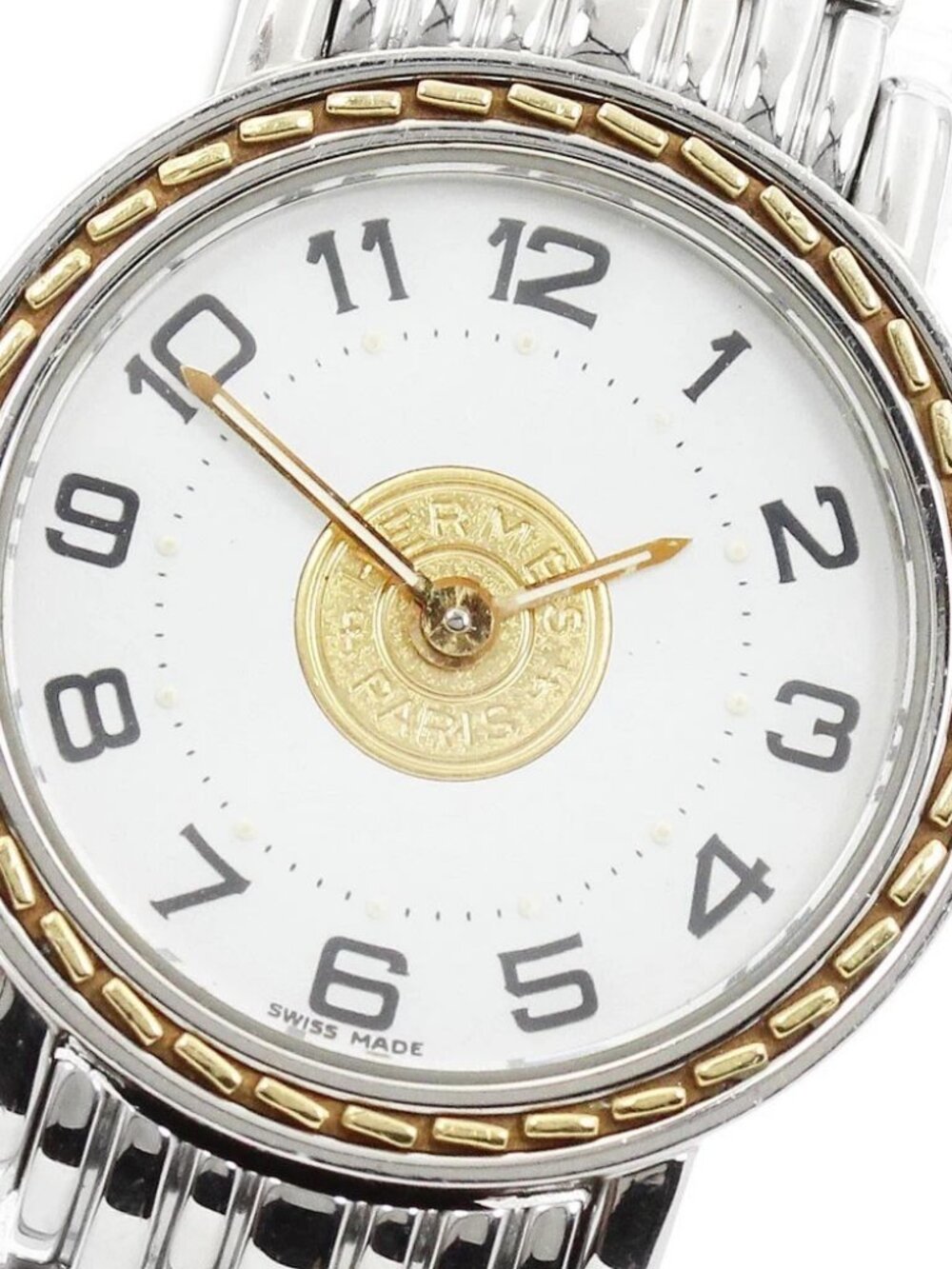 HERMES Serie SE4.220 White Dial Quartz Ladies Watch_